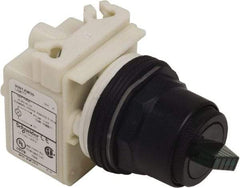 Schneider Electric - 30mm Mount Hole, 2 Position, Knob Operated, Selector Switch Only - Maintained (MA), Nonilluminated, without Contact Blocks, Shock and Vibration Resistant - Industrial Tool & Supply