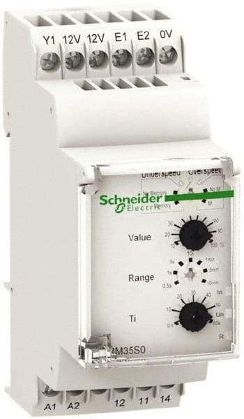 Schneider Electric - NC/NO, 24-240 VAC/DC Control Relay - DIN Rail Mount - Industrial Tool & Supply