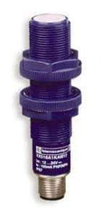 Telemecanique Sensors - NPN, PNP, 0.15m Detection, Cylinder, Ultrasonic Proximity Sensor - 4 Wires, IP67, 12 to 24 VDC, M18x1 Thread, 18mm Wide - Industrial Tool & Supply