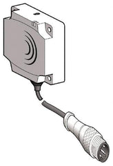 Telemecanique Sensors - NPN, 15 to 25mm Detection, Flat, Inductive Proximity Sensor - 3 Wires, IP67, 12 to 24 VDC, 40mm Wide - Industrial Tool & Supply