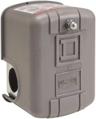 Square D - 1 and 3R NEMA Rated, 60 to 80 psi, Electromechanical Pressure and Level Switch - Adjustable Pressure, 575 VAC, L1-T1, L2-T2 Terminal, For Use with Square D Pumptrol - Industrial Tool & Supply
