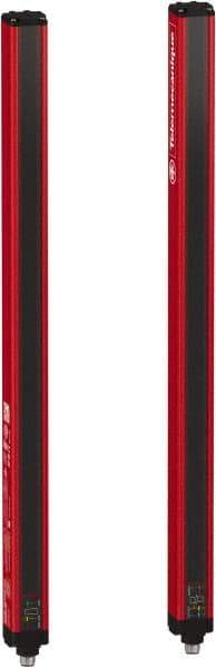 Telemecanique Sensors - 23 Beam, 18.11 Inch Height Protection, 10, 20m Max Sensing, 14 to 131°F, Hand Protection 4, Safety Light Curtain - 24 VDC, Red, Aluminum - Industrial Tool & Supply