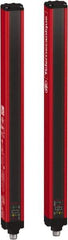Telemecanique Sensors - 30 Beam, 12.2 Inch Height Protection, 3, 6m Max Sensing, 14 to 131°F, Finger/Hand Protection 4, Safety Light Curtain - 24 VDC, Red, Aluminum - Industrial Tool & Supply