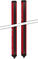 Telemecanique Sensors - 16 Beam, 12.2 Inch Height Protection, 4, 12m Max Sensing, 14 to 131°F, Hand Protection 4, Safety Light Curtain - 24 VDC, Red, Aluminum - Industrial Tool & Supply