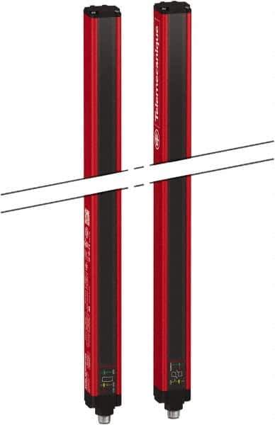 Telemecanique Sensors - 75 Beam, 29.92 Inch Height Protection, 3, 6m Max Sensing, 14 to 131°F, Finger/Hand Protection 4, Safety Light Curtain - 24 VDC, Red, Aluminum - Industrial Tool & Supply