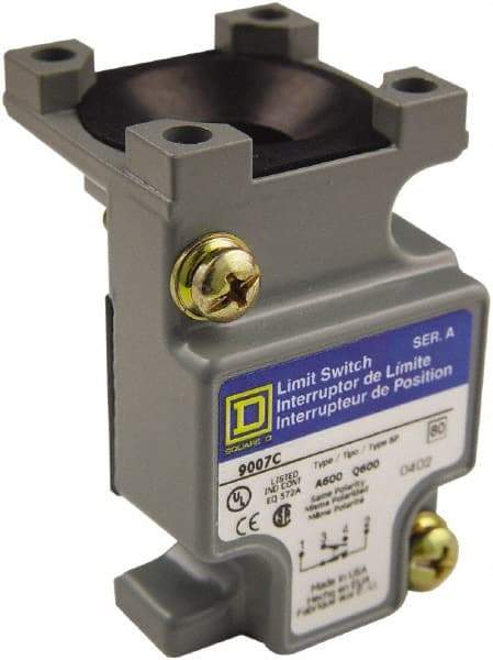 Square D - 1.55 Inch Long, Metal Body, Limit Switch Standard Plug In Unit - For Use with 9007C Heavy Duty Industrial Limit Switches - Industrial Tool & Supply
