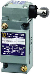 Square D - DPDT, 2NC/2NO, 600 Volt Screw Terminal, Roller Plunger Actuator, General Purpose Limit Switch - 1, 2, 4, 6, 12, 13, 6P NEMA Rating, IP67 IPR Rating - Industrial Tool & Supply