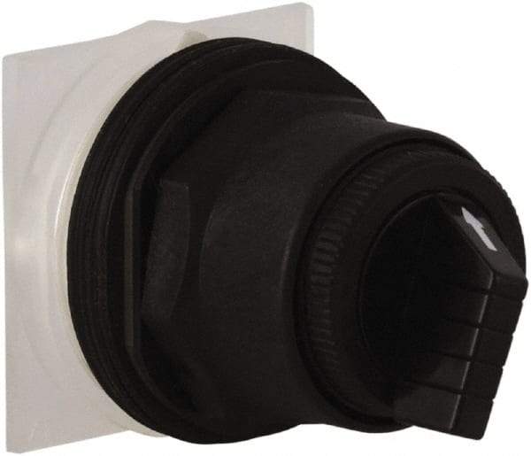 Schneider Electric - 1.18 Inch Mount Hole, 4 Position, Knob and Pushbutton Operated, Selector Switch Only - Maintained (MA), without Contact Blocks, Anticorrosive, Weatherproof, Dust and Oil Resistant - Industrial Tool & Supply