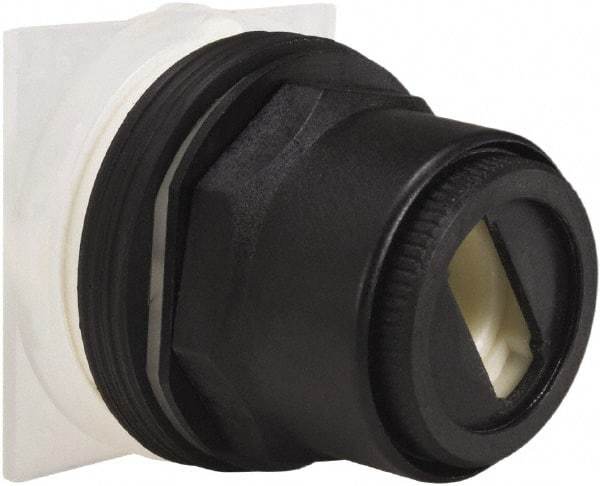 Schneider Electric - 1.18 Inch Mount Hole, 2 Position, Knob and Pushbutton Operated, Selector Switch Only - Momentary (MO), without Contact Blocks, Anticorrosive, Weatherproof, Dust and Oil Resistant - Industrial Tool & Supply