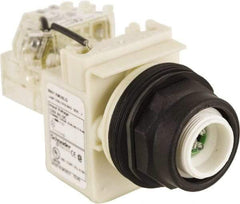 Schneider Electric - 120 V LED Press-to-Test Indicating Light - Round Lens, Screw Clamp Connector, Corrosion Resistant, Dust Resistant, Oil Resistant - Industrial Tool & Supply