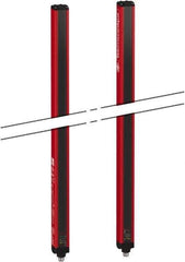 Telemecanique Sensors - 2 Beam, 20.08 Inch Height Protection, 4, 12m Max Sensing, 14 to 131°F, Body Protection 4, Safety Light Curtain - 24 VDC, 19.69 Inch Space Between Beams, Red, Aluminum - Industrial Tool & Supply