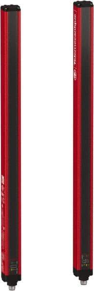 Telemecanique Sensors - 45 Beam, 18.11 Inch Height Protection, 3, 6m Max Sensing, 14 to 131°F, Finger/Hand Protection 4, Safety Light Curtain - 24 VDC, Red, Aluminum - Industrial Tool & Supply