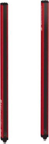 Telemecanique Sensors - 60 Beam, 24.02 Inch Height Protection, 3, 6m Max Sensing, 14 to 131°F, Finger/Hand Protection 4, Safety Light Curtain - 24 VDC, Red, Aluminum - Industrial Tool & Supply