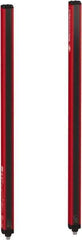 Telemecanique Sensors - 60 Beam, 24.02 Inch Height Protection, 3, 6m Max Sensing, 14 to 131°F, Finger/Hand Protection 4, Safety Light Curtain - 24 VDC, Red, Aluminum - Industrial Tool & Supply