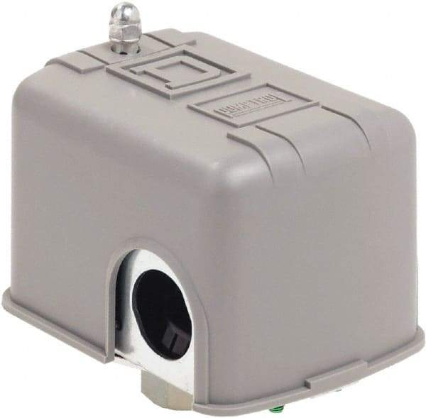 Square D - 1 and 3R NEMA Rated, 20 to 40 psi, Electromechanical Pressure and Level Switch - Adjustable Pressure, 575 VAC, L1-T1, L2-T2 Terminal, For Use with Square D Pumptrol - Industrial Tool & Supply