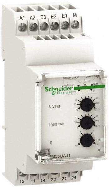 Schneider Electric - 2NO/2NC, 24-240 VAC/DC Control Relay - DIN Rail Mount - Industrial Tool & Supply
