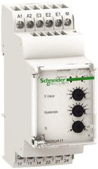 Schneider Electric - 2NO/2NC, 24-240 VAC/DC Control Relay - DIN Rail Mount - Industrial Tool & Supply