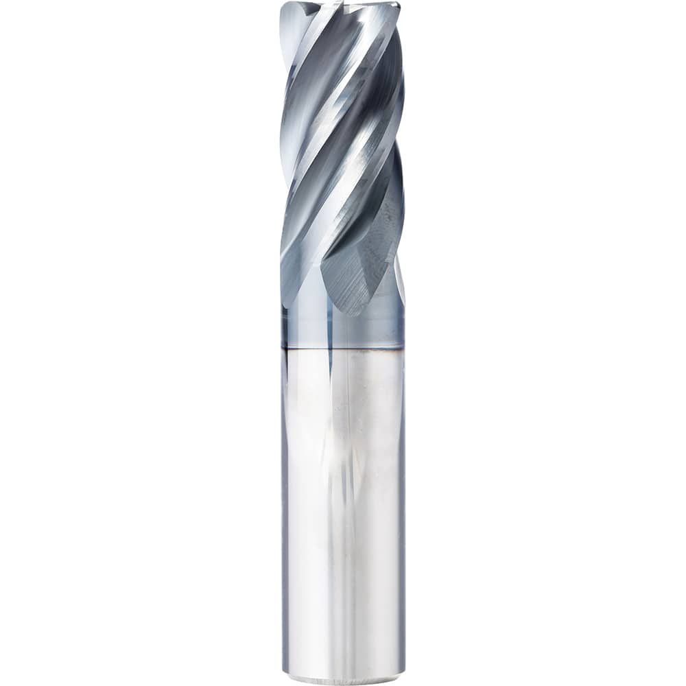 Supermill - 3/8" Diam 5 Flute Solid Carbide 0.015" Corner Radius End Mill - Industrial Tool & Supply