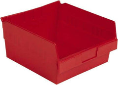 LEWISBins+ - 11-5/8" Deep, Red Hopper Shelf Bin - 6" High x 11-1/8" Wide x 11-5/8" Long - Industrial Tool & Supply