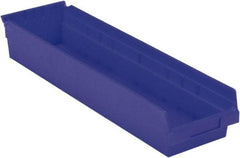 LEWISBins+ - 23-5/8" Deep, Blue Hopper Shelf Bin - 4" High x 6-5/8" Wide x 23-5/8" Long - Industrial Tool & Supply