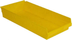 LEWISBins+ - 23-5/8" Deep, Yellow Hopper Shelf Bin - 4" High x 11-1/8" Wide x 23-5/8" Long - Industrial Tool & Supply