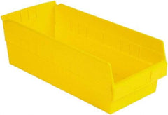 LEWISBins+ - 17-7/8" Deep, Yellow Hopper Shelf Bin - 6" High x 8-3/8" Wide x 17-7/8" Long - Industrial Tool & Supply