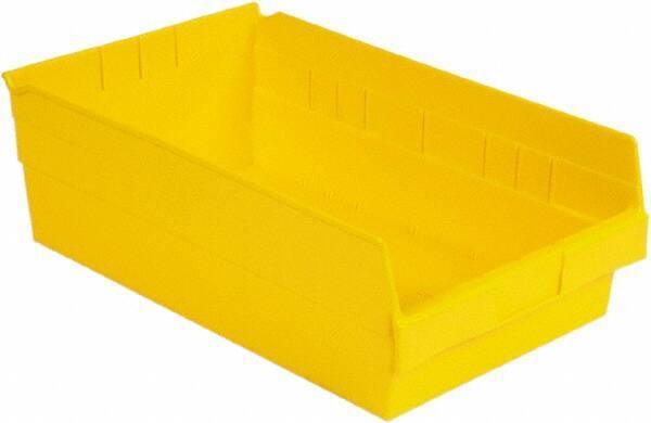 LEWISBins+ - 17-7/8" Deep, Yellow Hopper Shelf Bin - 6" High x 11-1/8" Wide x 17-7/8" Long - Industrial Tool & Supply