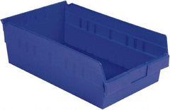 LEWISBins+ - 17-7/8" Deep, Blue Hopper Shelf Bin - 6" High x 11-1/8" Wide x 17-7/8" Long - Industrial Tool & Supply