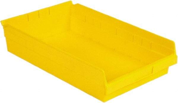 LEWISBins+ - 17-7/8" Deep, Yellow Hopper Shelf Bin - 4" High x 11-1/8" Wide x 17-7/8" Long - Industrial Tool & Supply