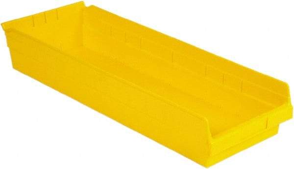 LEWISBins+ - 23-5/8" Deep, Yellow Hopper Shelf Bin - 4" High x 8-3/8" Wide x 23-5/8" Long - Industrial Tool & Supply