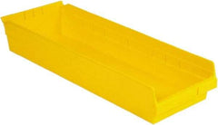 LEWISBins+ - 23-5/8" Deep, Yellow Hopper Shelf Bin - 4" High x 8-3/8" Wide x 23-5/8" Long - Industrial Tool & Supply