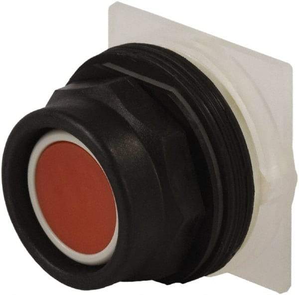Schneider Electric - 30mm Mount Hole, Extended Straight, Pushbutton Switch Only - Red Pushbutton, Momentary (MO) - Industrial Tool & Supply
