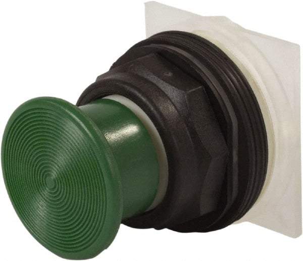 Schneider Electric - 30mm Mount Hole, Extended Straight, Pushbutton Switch Only - Green Pushbutton, Momentary (MO) - Industrial Tool & Supply
