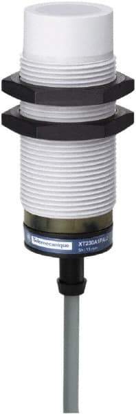 Telemecanique Sensors - NC, 15mm Detection, Cylinder, Capacitive Proximity Sensor - IP67, 24 to 240 VAC, M30x1.5 Thread, 74-1/2mm Long - Industrial Tool & Supply