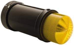Schneider Electric - 24 VAC/VDC, 4X NEMA Rated, Strobe Tube, Yellow, Flashing Light - 60 Flashes per min, 70mm Pipe/Pendant, 70mm Diameter, 157mm High, IP65, IP66 Ingress Rating - Industrial Tool & Supply