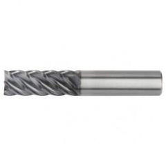 3/4x3/4x1-1/2x4 5FL Square Carbide End Mill-Round Shank-AlTiN - Industrial Tool & Supply