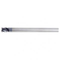 1/2x1/2x5/8x6 4FL Square Carbide End Mill-Round Shank-TiAlN - Industrial Tool & Supply