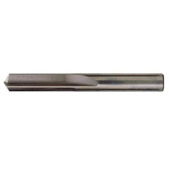 ‎#40 Dia. × 0.098″ Shank × 13/16″ Flute Length × 1-13/16″ OAL, Stub, 140°, Bright, 2xD Flute, Round Solid Carbide Drill - Exact Industrial Supply