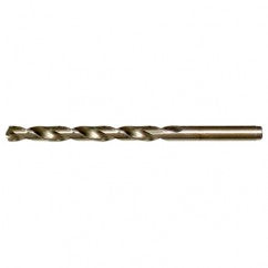 #6 RHS / RHC HSS-CO 8% (M42) 135 Degree Split Point Cobalt Heavy Duty Jobber Length Drill - Straw / Gold Oxide - Industrial Tool & Supply