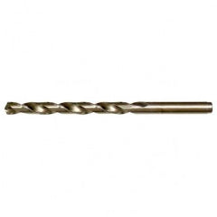 #6 RHS / RHC HSS-CO 8% (M42) 135 Degree Split Point Cobalt Heavy Duty Jobber Length Drill - Straw / Gold Oxide - Industrial Tool & Supply