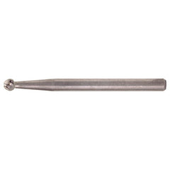 SD-9 Standard Cut Solid Carbide Bur-Ball Shape - Exact Industrial Supply