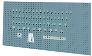 Four-Panel Steel Toolboard System - Utility Gray - Industrial Tool & Supply