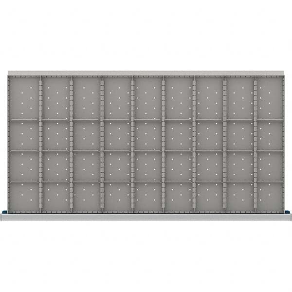 LISTA - 36-Compartment Drawer Divider Layout for 3.15" High Drawers - Industrial Tool & Supply