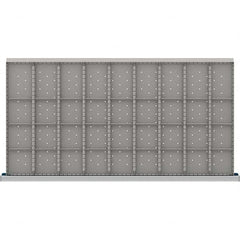 LISTA - 36-Compartment Drawer Divider Layout for 3.15" High Drawers - Industrial Tool & Supply