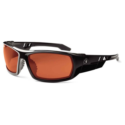 Odin Copper Lens Black Safety Glasses - Industrial Tool & Supply