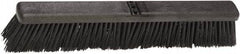Harper Brush - 24" Heavy Duty Polypropylene Push Broom - 2-7/8" Bristle Length, Plastic Block, Bolt-On Handle Connection, Handle Sold Separately - Industrial Tool & Supply