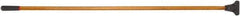 Harper Brush - 60 x 1-1/8" Wood Handle for Laitner Broom Heads - Bolt-On Connection, Tan - Industrial Tool & Supply