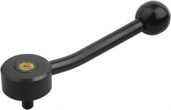 KIPP - 1/2-13, Steel Threaded Stud Adjustable Clamping Handle - 147.5mm OAL, 38mm High - Industrial Tool & Supply