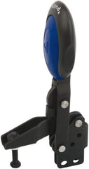 KIPP - Vertical Handle, Manual Hold Down Toggle Clamp - U-Bar, Straight Base, Nitride/Oxide Finish, Steel - Industrial Tool & Supply