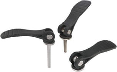 KIPP - 5/16-18, Fiberglass Reinforced Plastic Threaded Hole Adjustable Clamping Handle - 110mm OAL, 27.7mm High - Industrial Tool & Supply